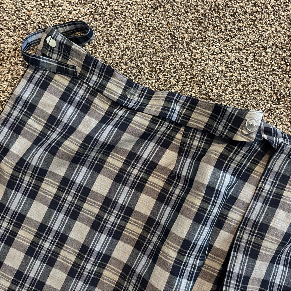 Talbots ~Plaid Wrap Mini Skirt Women’s Size 10 - Picture 5 of 8